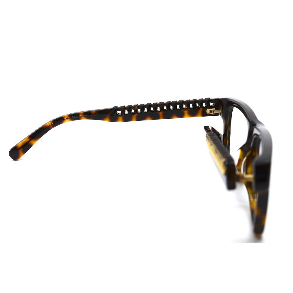 STELLA McCARTNEY SC0222O HAVANA GOLD DEMO LENS AUTHENTIC EYEGLASSES FRAME - Picture 9 of 11